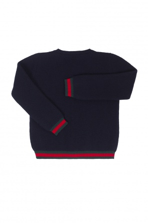 'web' stripe cardigan, zdjęcie 2 'web' stripe cardigan od Gucci Kids